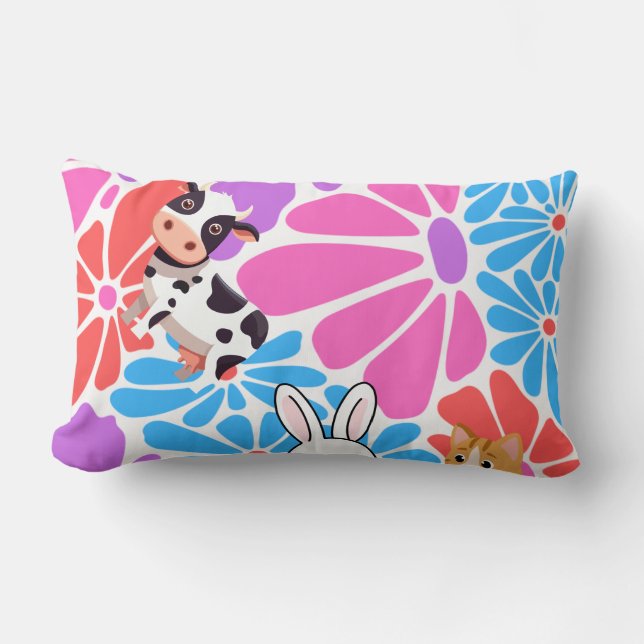 Almofada Lombar desenho de aviso (Frente)