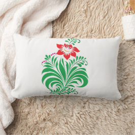 Almofada Lombar Desenho Floral Ornamental – Elegante