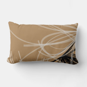 Almofada Lombar Design de abstrato preto e latino moderno