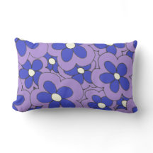 Design de Flor Azul e Púrpura Desenhado à Mão