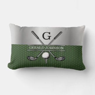 Almofada Lombar Design de Monograma de Golf Personalizado