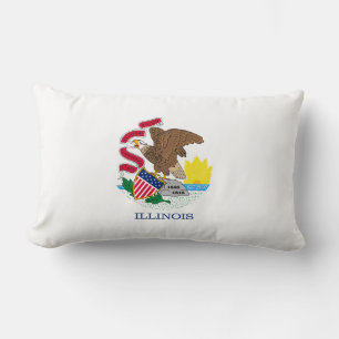 Almofada Lombar Design de Sinalizador do Estado de Illinois