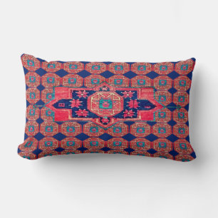 Almofada Lombar Design do Rug Tribal Majestoso Medalhão