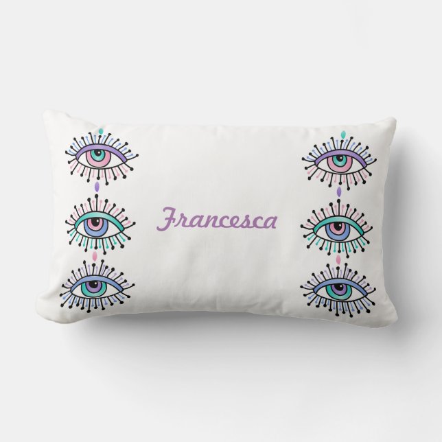 Almofada Lombar Design espiritual místico branco (Frente)