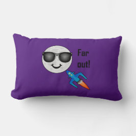 Almofada Lombar design Far Out - Travesseiro Lombar 13" x 21"