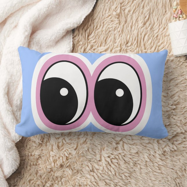 Almofada Lombar Design Olhos Azuis 16x16  (Cobertor)