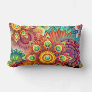 Almofada Lombar Designs Abstrato decorativos coloridos de Travesse