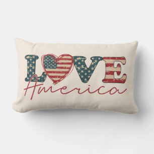 Almofada Lombar Dia da Independência AMOR América