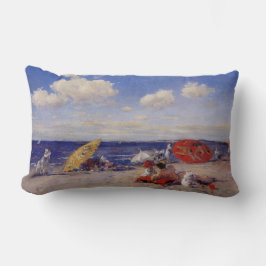 Almofada Lombar Dia de Verão na praia (Paisagem de praia)