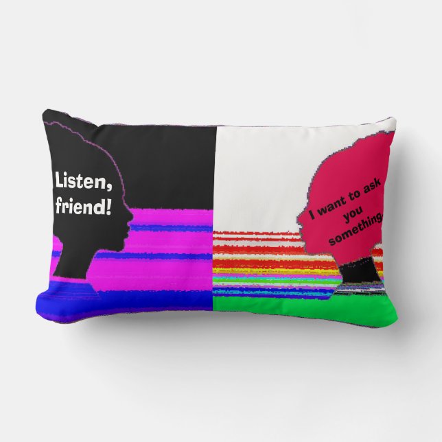 Almofada Lombar Dialogue Art Pillow (Frente)