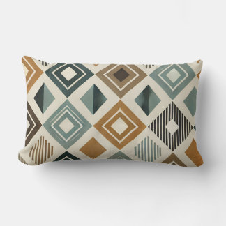 Almofada Lombar Diamantes Modernos do Século médio