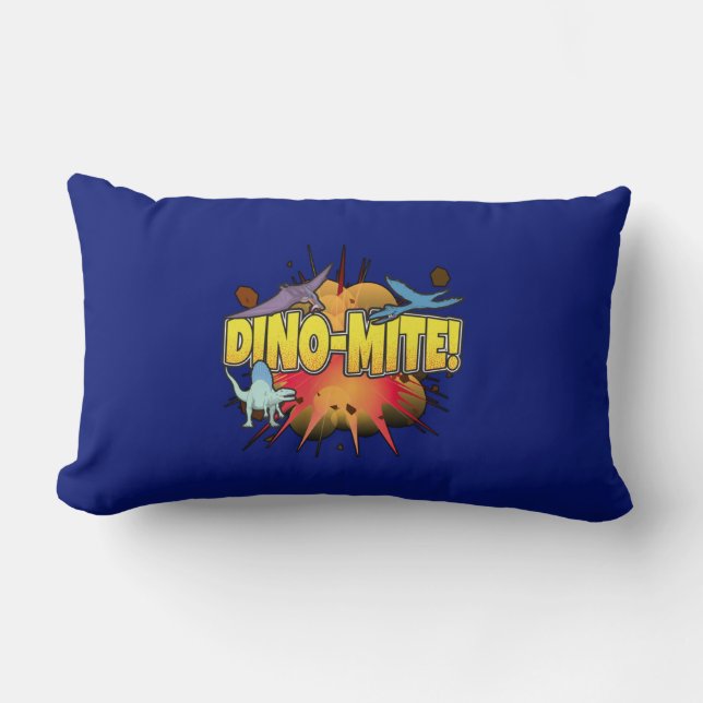Almofada Lombar Dinossaur Lover Dynamite Dino-mite Pun (Frente)