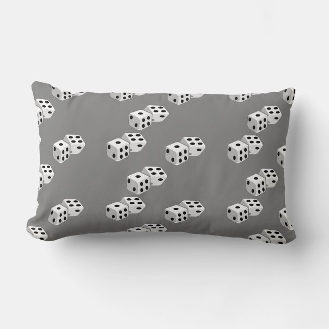 Almofada Lombar Dispositivos no padrão das cinzas (Frente)