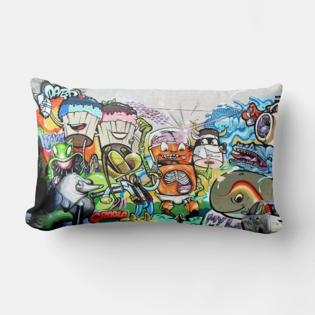Almofada Lombar Diversão com Grafite (Frente)