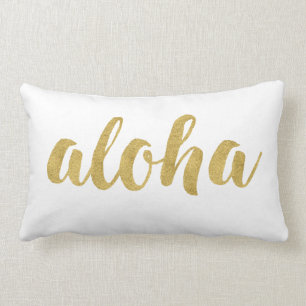 Almofada Lombar Divertimento à moda olá! Aloha em decorativo