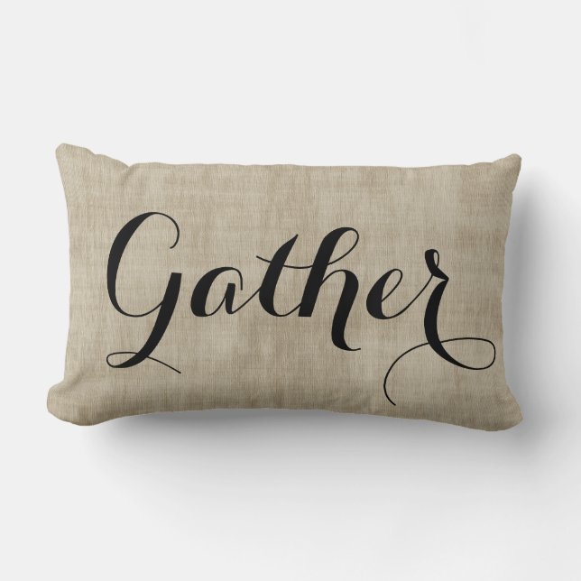 Almofada Lombar Do recolhimento travesseiro rústico do olhar de (Frente)