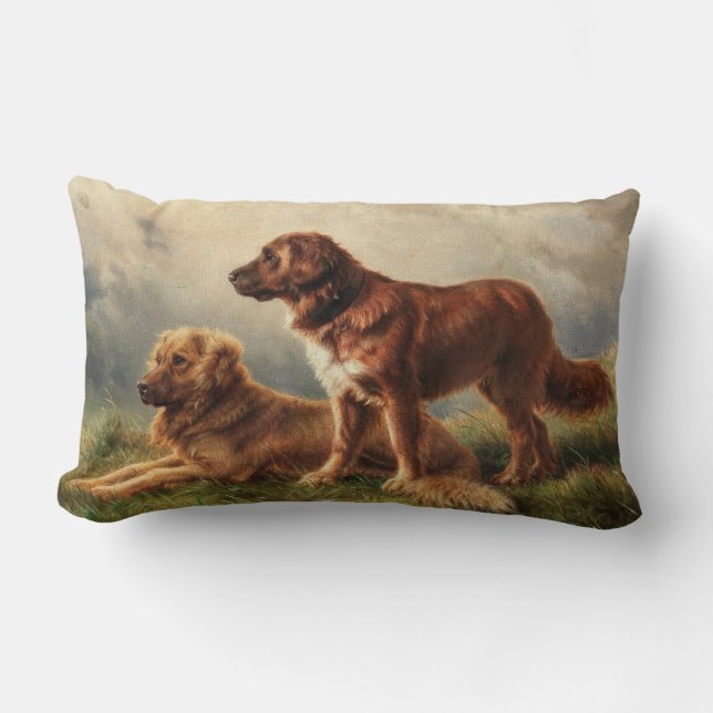 Almofada Lombar Dois Cães Vigiantes (Frente)