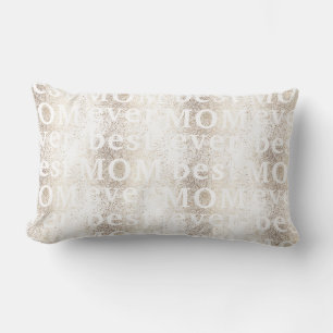 Almofada Lombar Dourado Botânico Moderno MAMA A melhor MOM de se