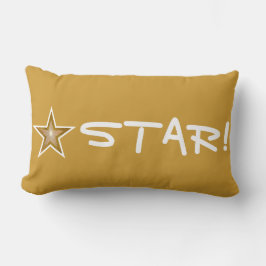 Almofada Lombar "Dourado" Estrela 'STAR' travesseiro decorativo ou