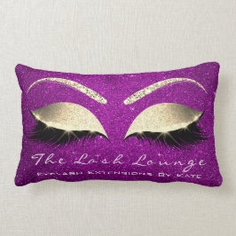 Almofada Lombar Dourado Maquiagem Cor-de-rosa brilhante Olhos Lash