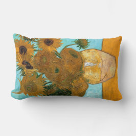 Almofada Lombar Doze girassóis em um vaso (pintura em vida estátic