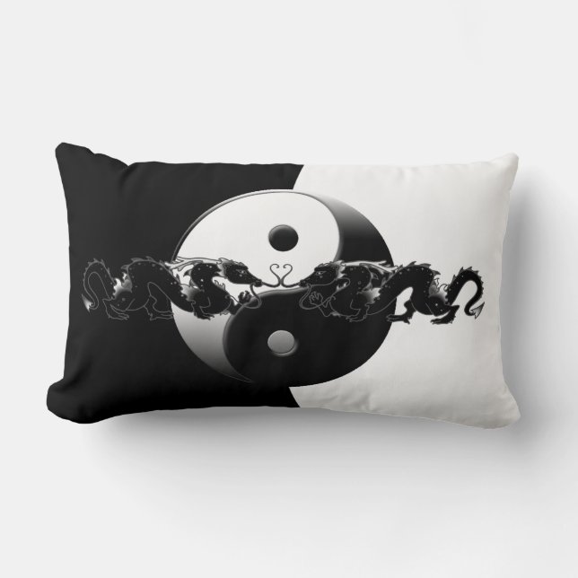 Almofada Lombar Dragões de Yin Yang (Frente)