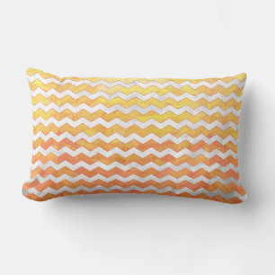 Almofada Lombar Dragon Eye Orange Chevron Patterno