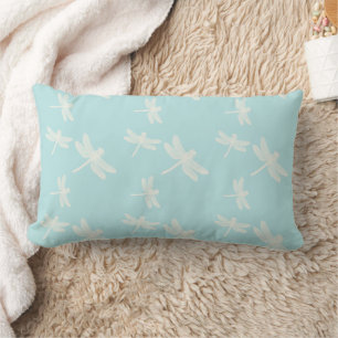 Almofada Lombar Dragonflies Blue Cream Patterno