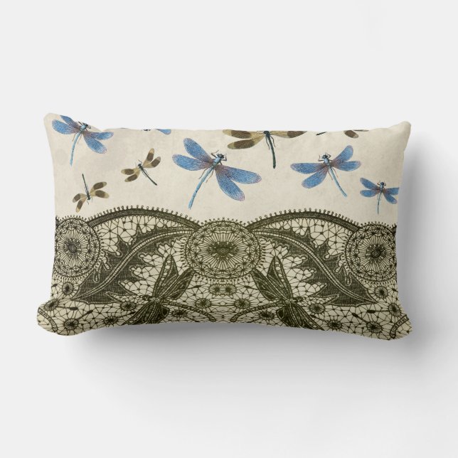 Almofada Lombar Dragonfly em Lace (Frente)