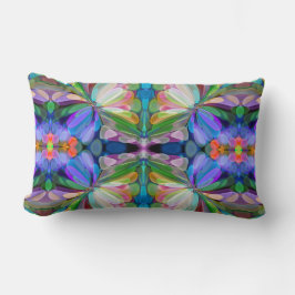 Almofada Lombar Dragonfly Garden Abstrato Floral