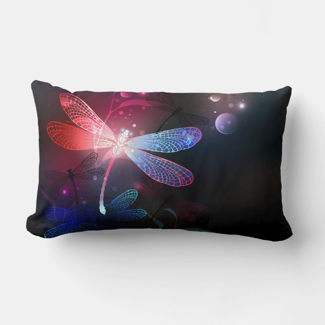 Almofada Lombar Dragonfly vermelha (Frente)