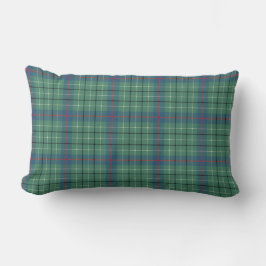 Almofada Lombar Duncan Clan Antigo Tartan Xadrez Verde Claro