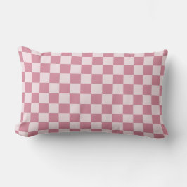 Almofada Lombar Dusty rose checkerboard pattern