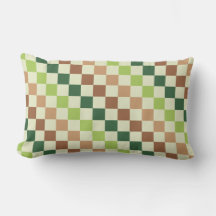 Earthy rainbow diagonal checkerboard pattern
