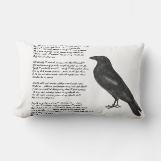 Almofada Lombar Edgar Allan Poe "O Travesseiro decorativo Raven"
