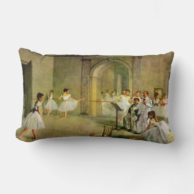 Almofada Lombar Edgar Degas - Salão do balé da ópera na rua (Frente)
