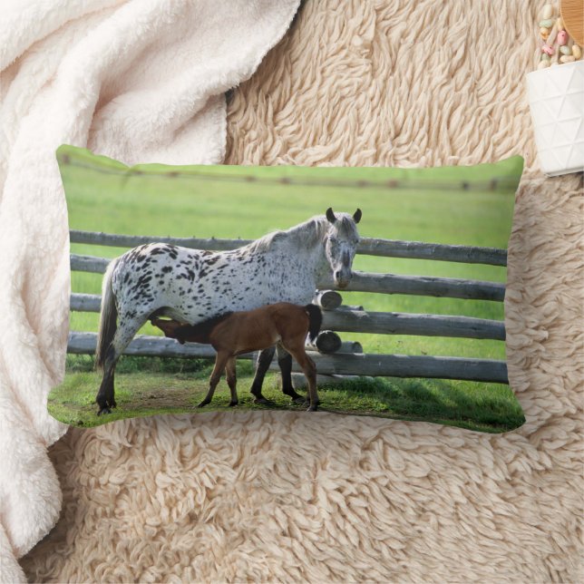 Almofada Lombar Égua Appaloosa e potro (Cobertor)
