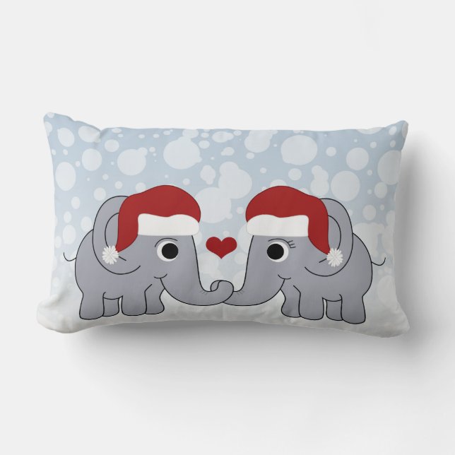 Almofada Lombar Elefante Natal (Frente)