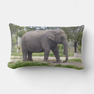 Almofada Lombar Elefante no Silencioso Bosque Estendido