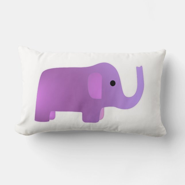 Almofada Lombar Elefante rosa-claro (Frente)