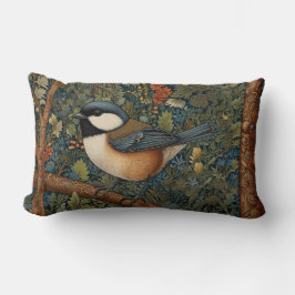 Almofada Lombar Elegant retro woodland bird