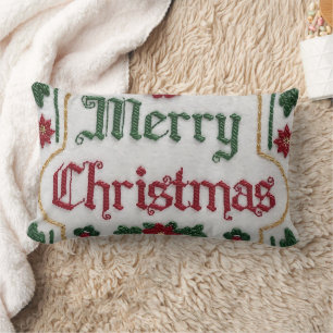Almofada Lombar Elegante Cobrir de Natal Feliz Festivo