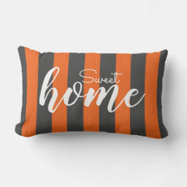 Almofada Lombar Elegante Orange Striped Patterm Test Sweet Home