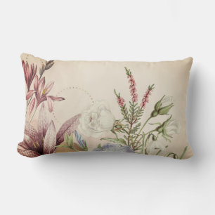 Almofada Lombar Elegante Vintage Cottagecore Floral