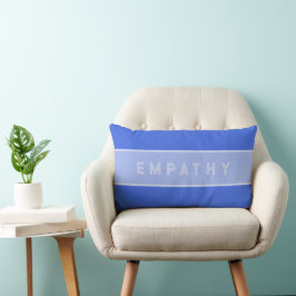 Almofada Lombar Empatia Real Blue Stripes, Elegante Inspiracional