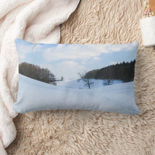 Almofada Lombar English Snow Valley - Personalizado (Cobertor)
