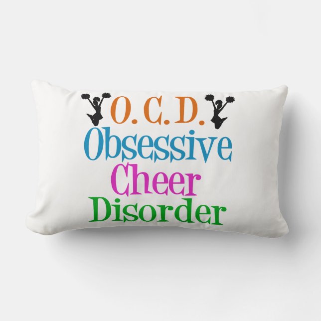 Almofada Lombar Engraçado Cheerhead (Frente)