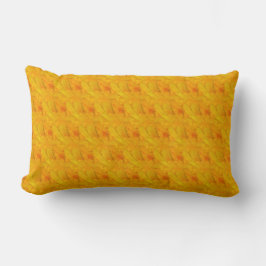 Almofada Lombar Esmagamento de Apricot Chic Floral Abstrato