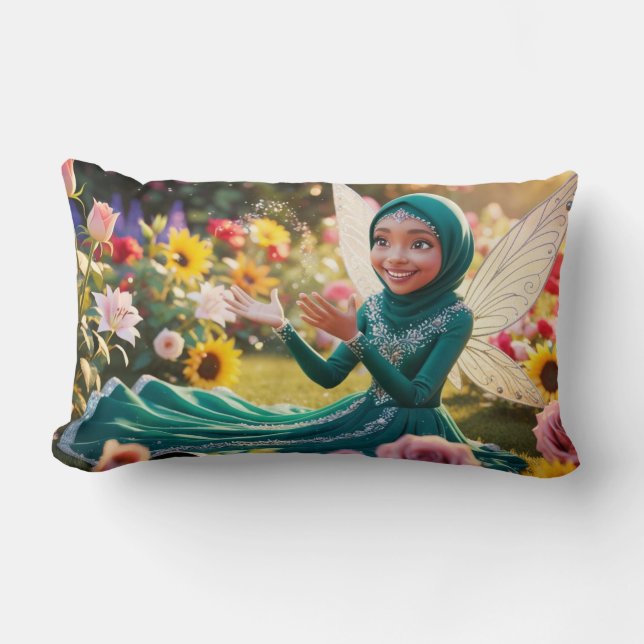 Almofada Lombar Espelhado Com Fada De Amor (Frente)