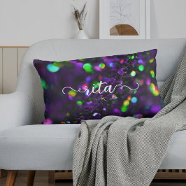 Almofada Lombar Espumantes roxos escuros